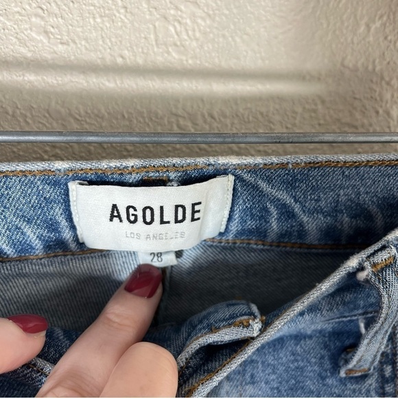 AGOLDE x REVOLVE High Rise Wilder Straight Leg Jeans in Whiplash - Picture 10 of 14